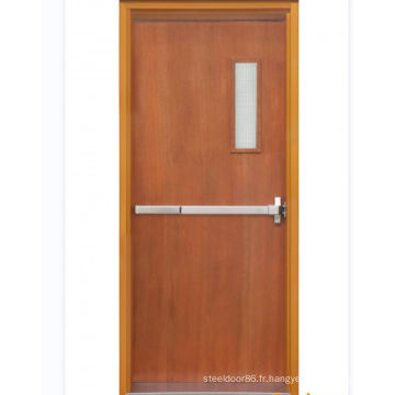 Français FD30 Portes en bois de feu en bois personnalisées en bois personnalisé pour résidentiel